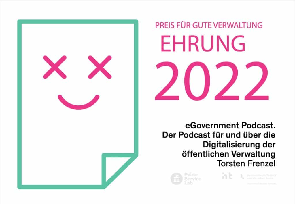 Ehrenpreis für gute Verwaltung 2022